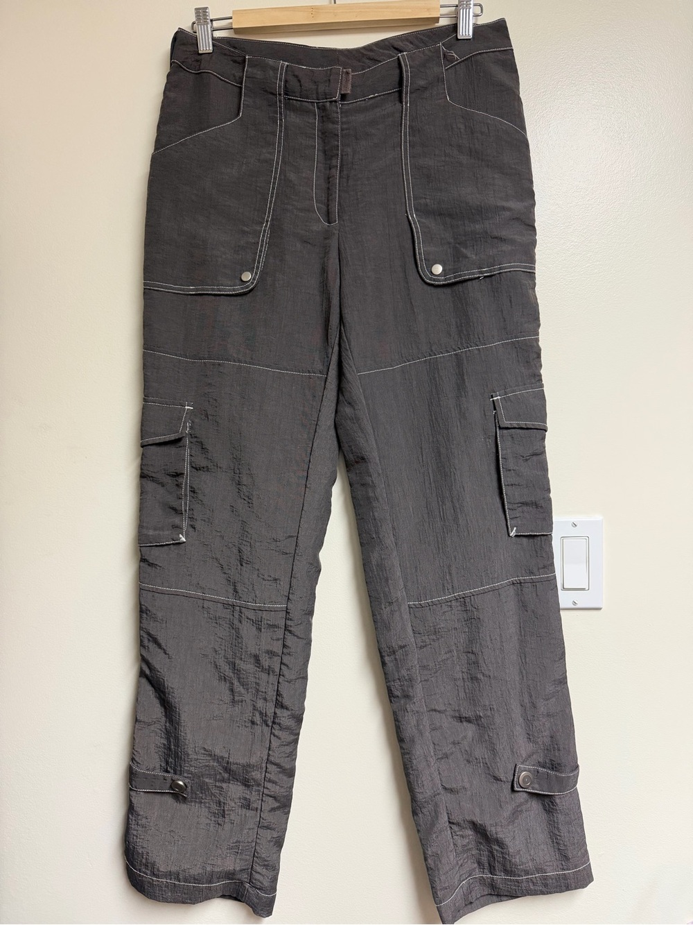 Dark Gray Cargo Track Pants with Utility Pockets - SPANNER